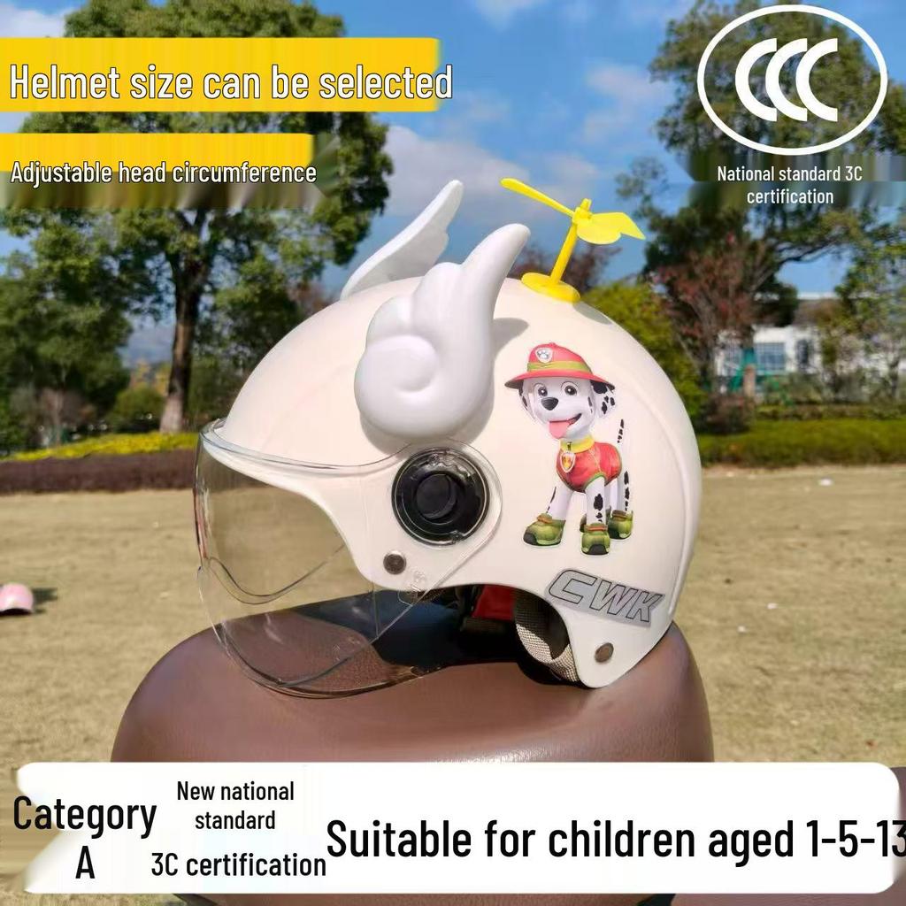 3C Certified Lightweight Electric Bike Helmet for Kids 1-13 Years - All-Season, Sun Protection, Cute & Anti-fall Design