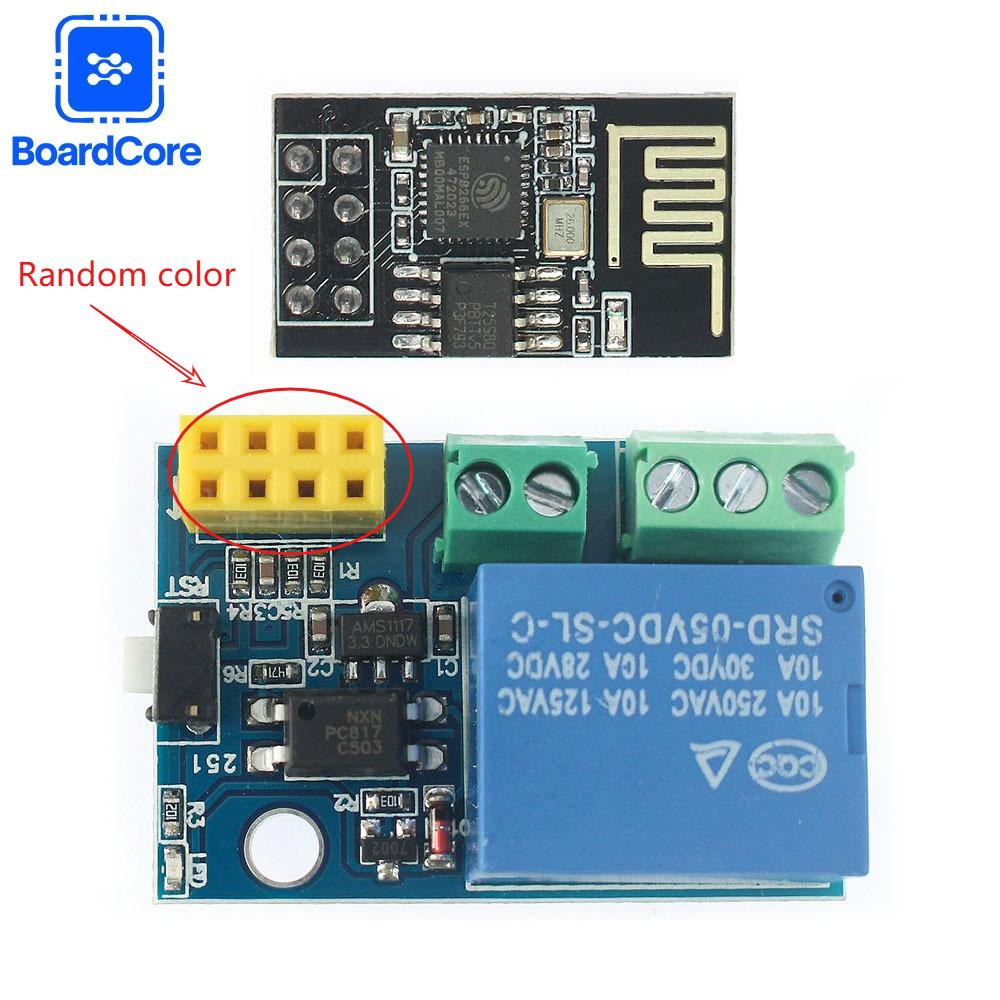 1PCS ESP8266 WiFi Relay Module ESP-01S 5V Things Smart Home Remote Control Switch Phone APP ESP-01 Relay Module DHT11 DHT22