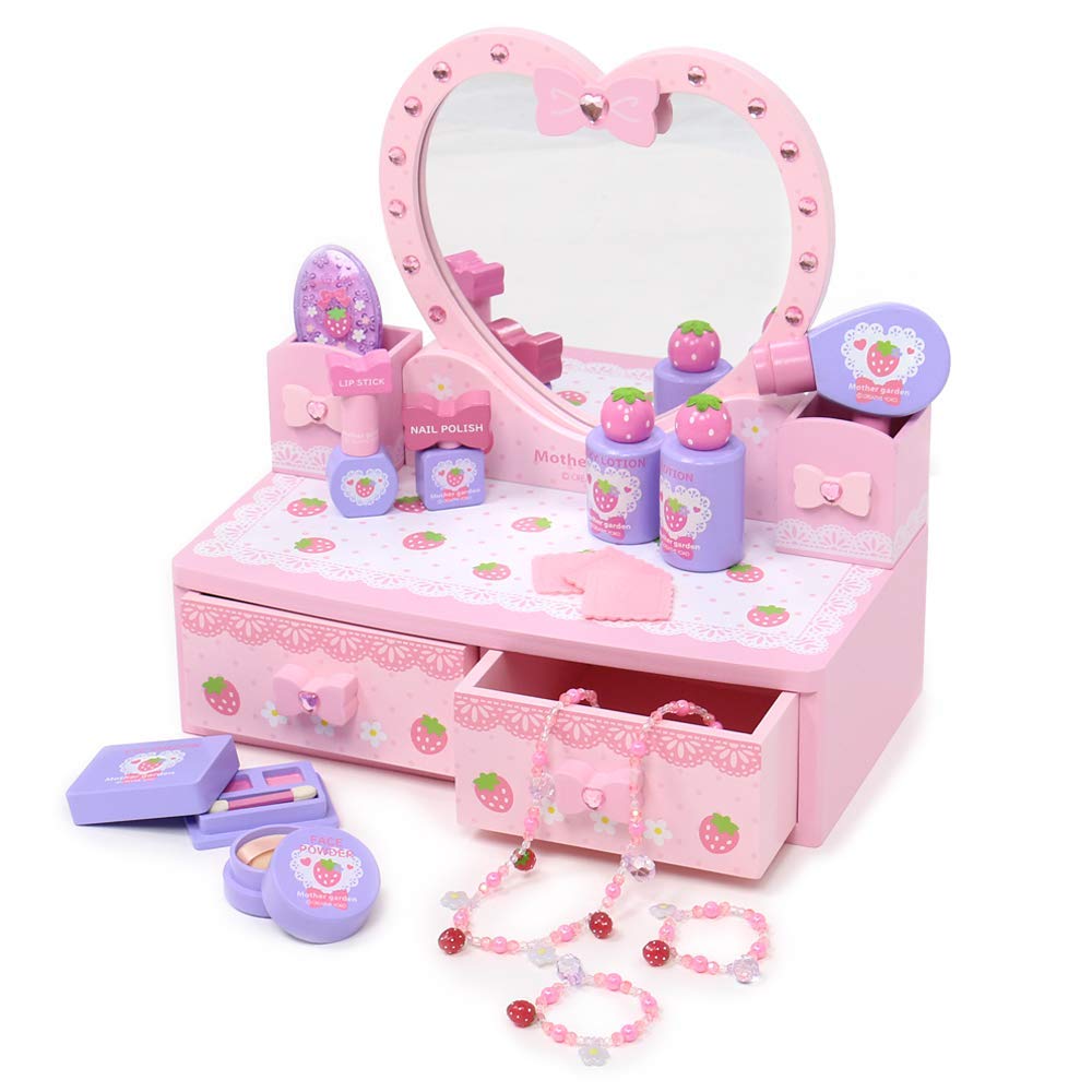 

Mother Garden Play Heart Dresser 11 Makeup Set Kids Dresser Toy Children [Включает аксессуары] 263-27349