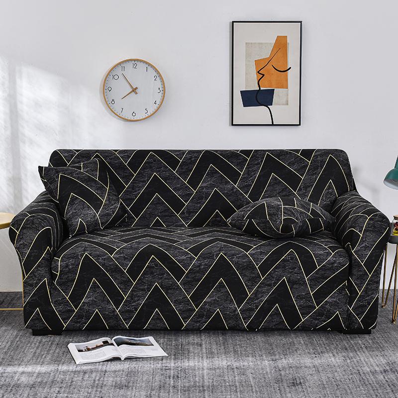 Geometry Plaid Sofa Cover Slipcovers Stretch Sofa Covers for Living Room Elastic Couch Chair Cover Sofa Towel 1/2/3/4-seater