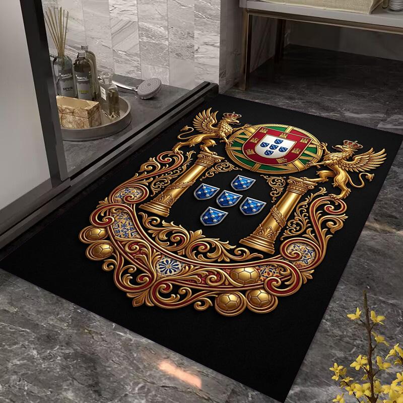 Royal Heraldry Ornate Design carpet printing Home Decor Christmas gifts Dormitory decoration Fashion