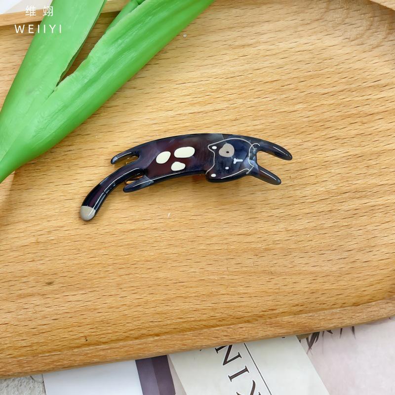 

Korean Style Light Luxury Acetate Cat Duckbill Hair Clip – Sweet and Versatile Women s Accessory чёрный