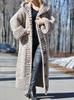 Eur-Am Women's Hooded Cardigan: Thick Knit Long Sweater