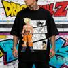 Anime Dragon Ball Z Goku Super Saiyan Manga Style Graphic Print T-shirt Men Women Streetwear Harajuku Fashion Cotton Casual Oversized Summer New Tee