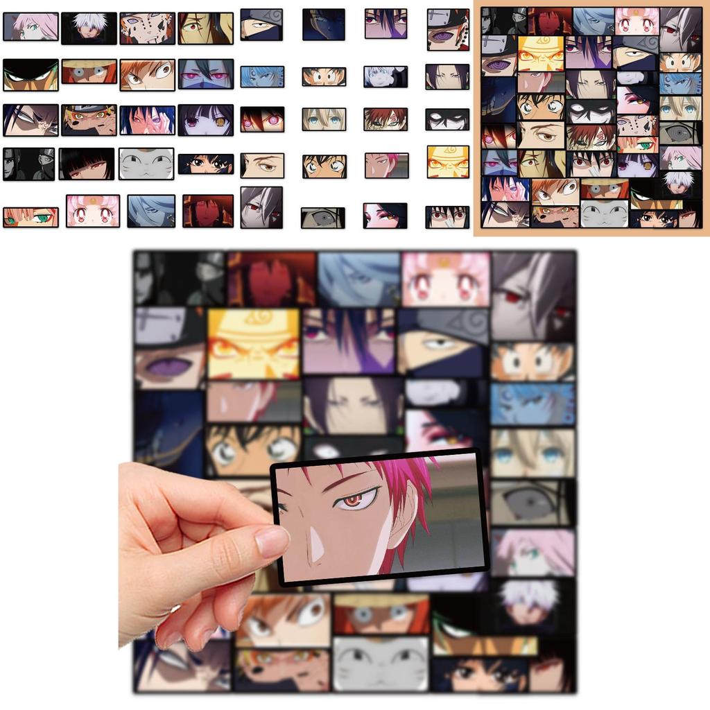 Character Diy Anime Eye Stickers Personalize Your Notebook Laptop Journal Phone Water Ipad Bottle
