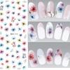 1 Sheet Flowers Water Transfer Decals Nail Art Stickers Tips DIY Manicure Tools