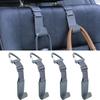 4-Pack Universal Car Headrest Hooks Anti-drop Seat Back Organizer for Bags