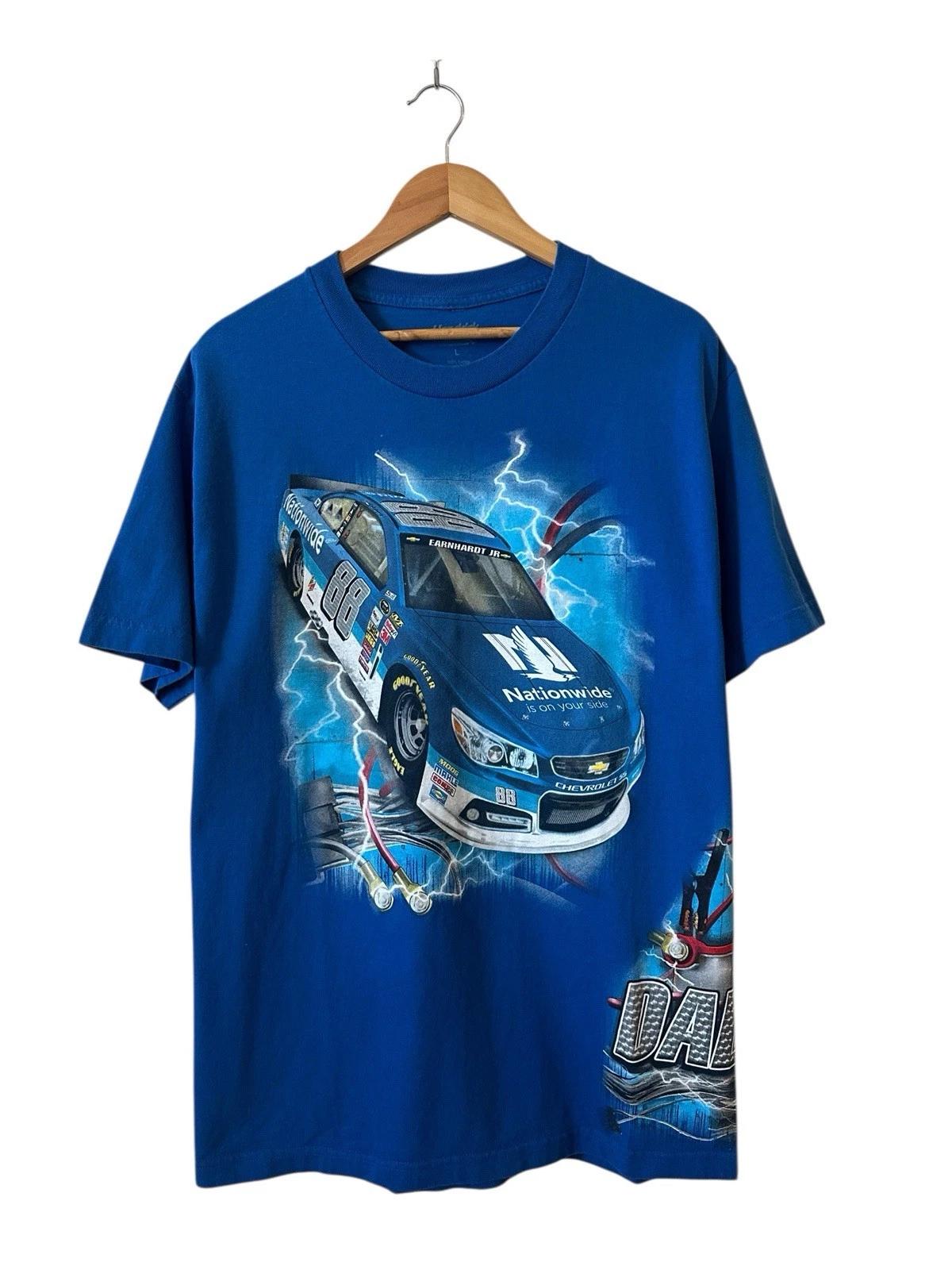 Dale Earnhardt Jr Nascar T Shirt Men’s Large Blue #88 Racing XL