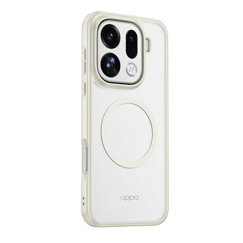 For Magnetic Acrylic Case for OPPO Find X9 Pro X 9 Wireless Charging Translucent Matte Cover for OPPO Find X9pro