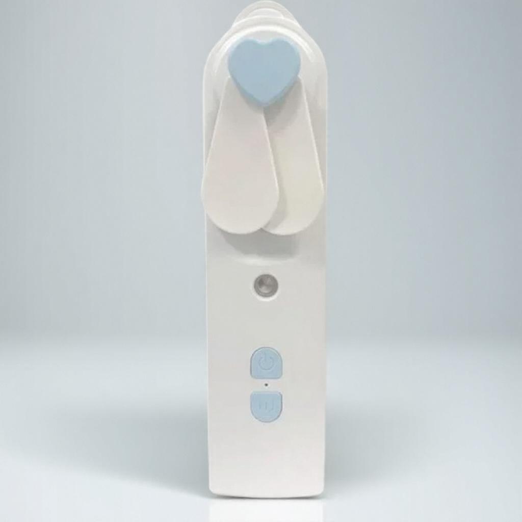 Portable 2in1 Mini Fan Humidifier USB Rechargeable Handheld Fan Water Spray Mist Face Steamer Air Purifier Home Essential