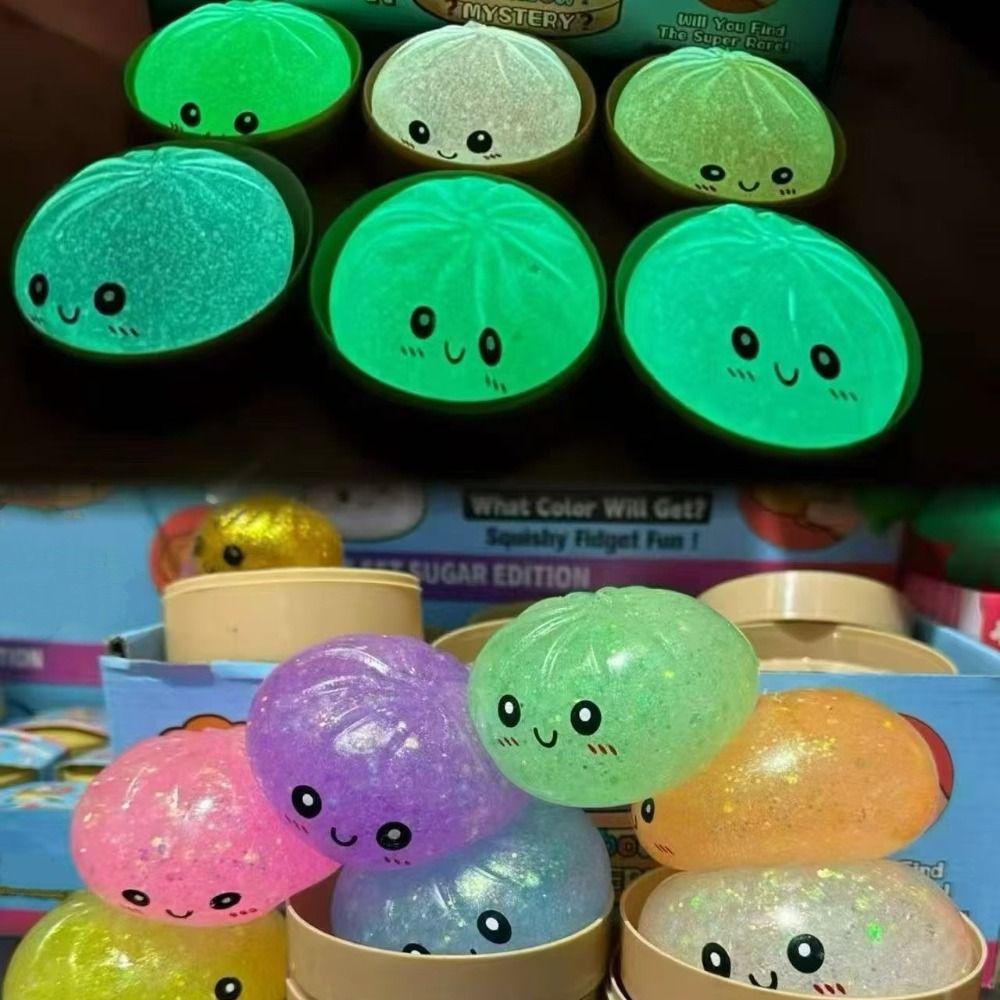 Luminous Squishy Dumpling Noctilucent Sensory Fidget Ball Dumpling Squishy Toys  Kids Adults