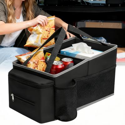 Car Trunk Organizer Foldable Box With Strap Oxford Cloth Car Organization Case For Truck Sedan Pickup Scooter SUV Cargo Tools