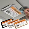 Multifunctional Temporary Parking Card Holder Sun Visor Organizer  for Stowing Tidying