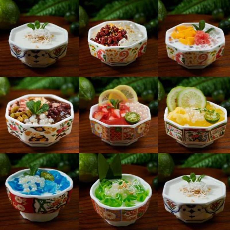 Creative Melamine Japanese Dessert Bowl,Hot Pot Self- Hexagonal Seasoning Bowls, Restaurant High-value Self- Bowl