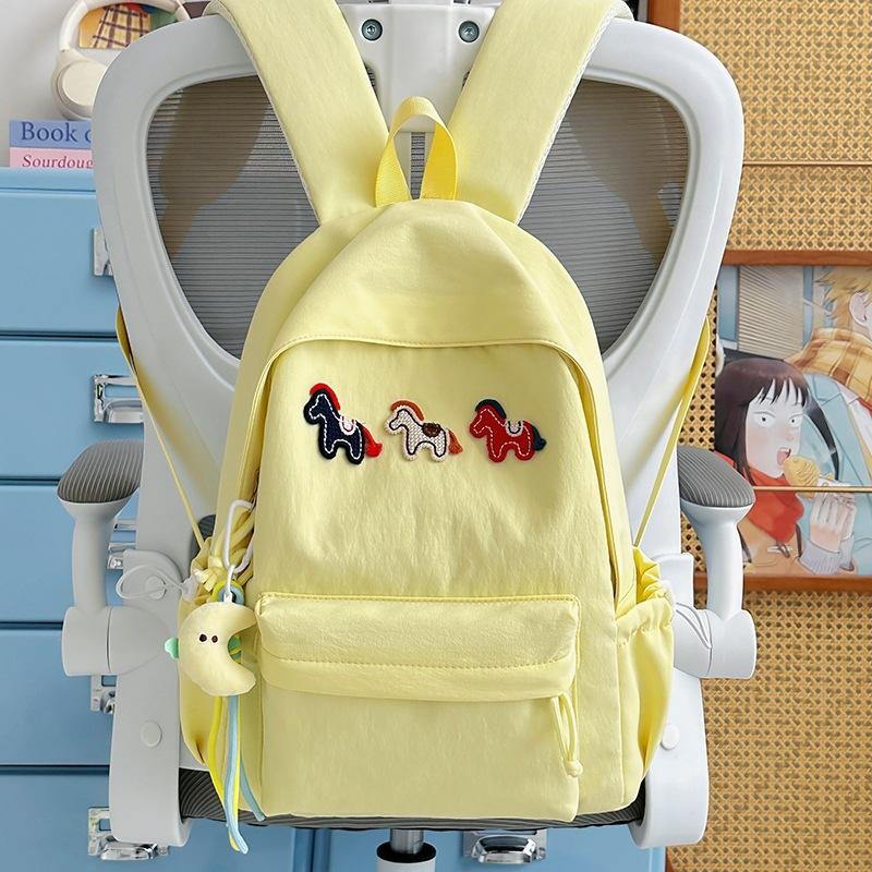 Schoolbag new ins sweet wind cartoon pony backpack versatile girl backpack junior high school student large capacity schoolbag