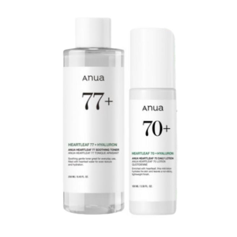 Anua Heartleaf 77 Soothing Toner 250ml + Lotion 100ml