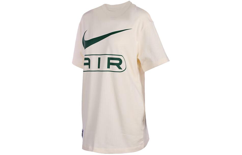 Nike Air Women ss Letter Logo Crewneck T-Shirt  Light Pink  FV8003-110 S