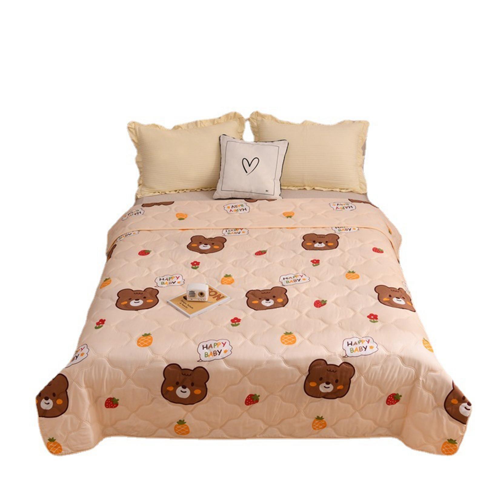 

Cotton Quilt Washable Embroidery Ultrasonic Quilting Skin Friendly Cotton Comfortable Breathable 150x200cm/59.1x78.7in