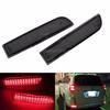 Black Smoked Rear Bumper Reflector LED Brake Light For Toyota Avensis Alphard Previa