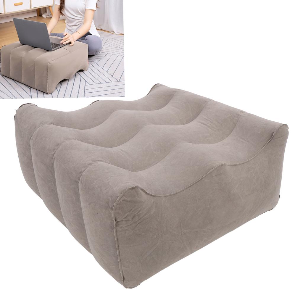 Leg Elevation Pillow Inflatable Wedge Pillow Wave Comfort Leg Pillow for Sleeping PVC Flocking Multipurpose