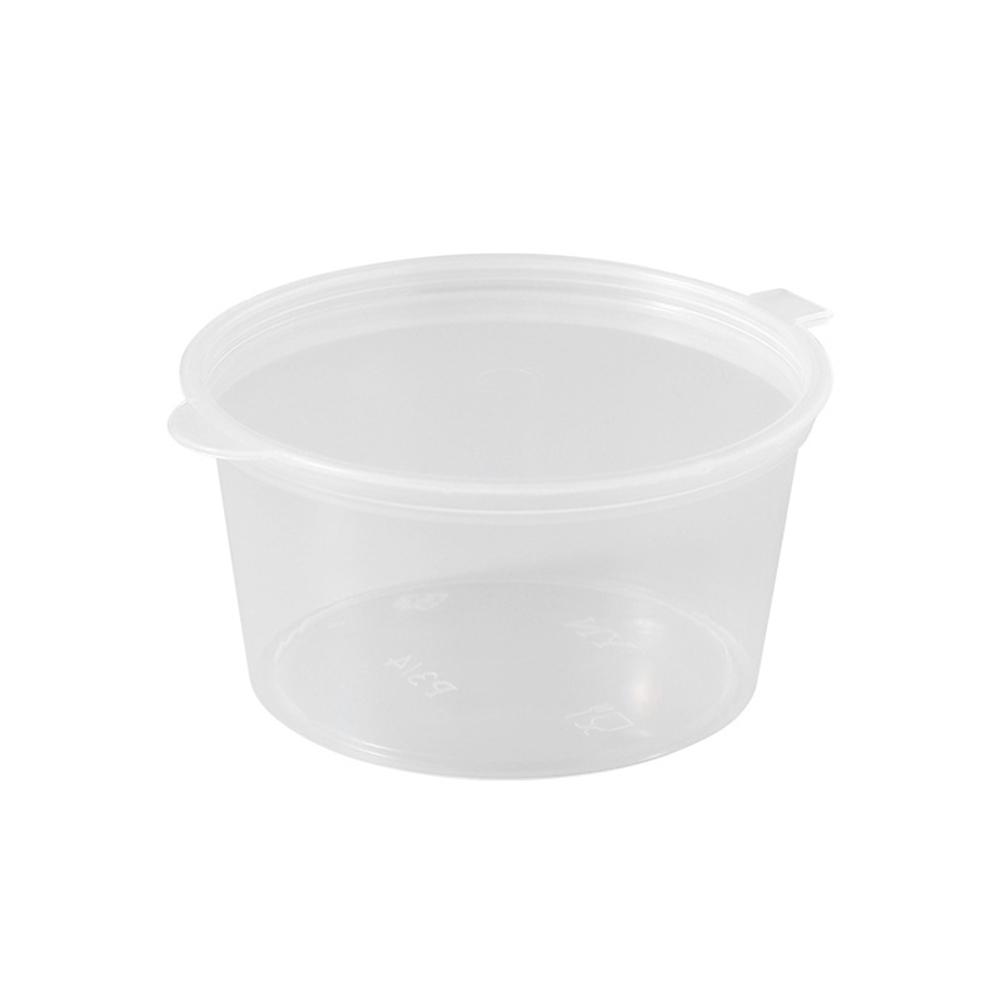 

High Quality Sauce Box Disposable Transparent With Lid 50pcs Salad Dressings Seasoning Souffles Container Holder 25ML 50PCS