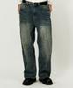 Dideobeulyueseui Fade Wide Denim Pants (Blue)