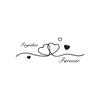 Valentines Day Wall Sticker Adhesive Black Holding Hand Heart PVC Decal Home Decors Creative Wall Art Murals Accessory