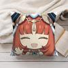 Nilou Cute Genshin Impact Cushion Cover Silky Short Plush Invisible Zipper Dustproof Sofa Pillow Case For Home Decor