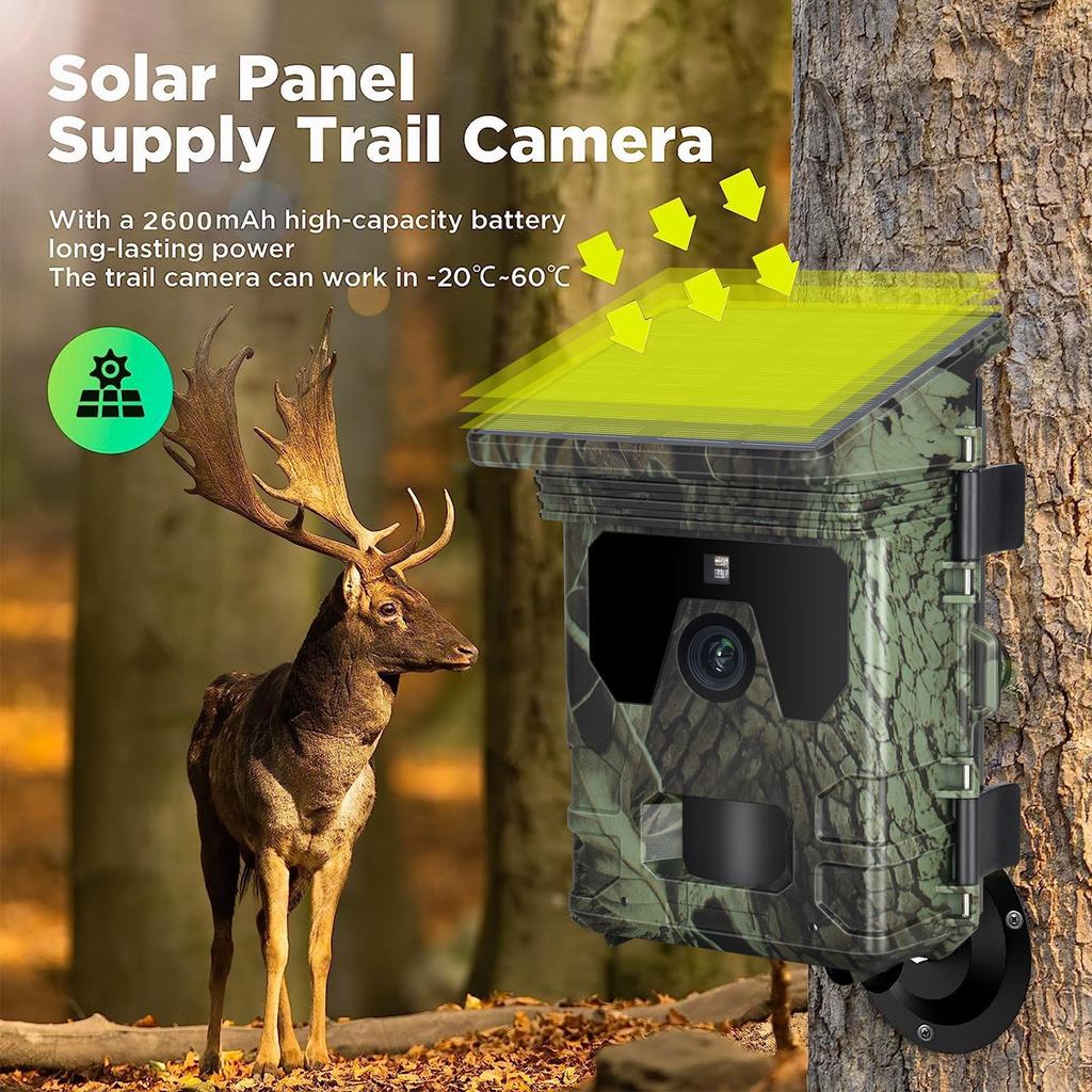 Câmera de Trilha SUNTEKCAM HC-600A, 50MP, 4K, À Prova d'Água IP65