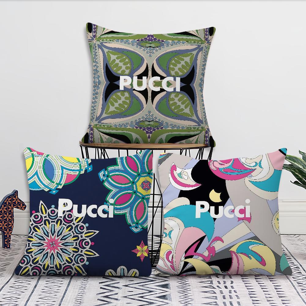 E-Emilio F-fashion P-Pucci cushion cover For Pillow Sofa Printing Decoration Room Home Office Coffee Shop Car Nordic Simplicity