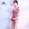 Evening Dress New Banquet Elegant Long Sexy Fishtail Toasting Dinner Dress Cocktail Party Long Dress