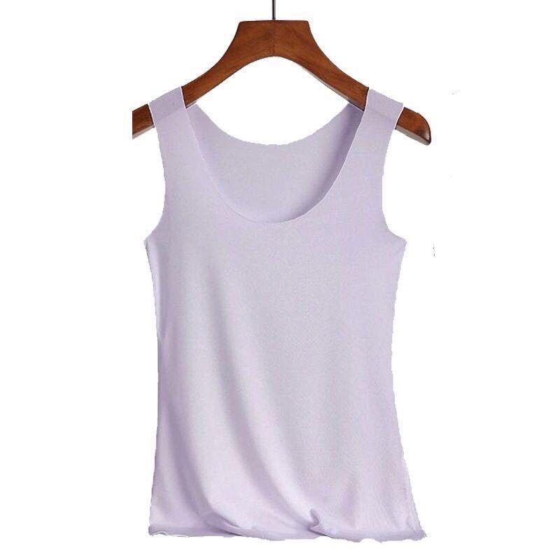 Women's Seamless Slim-Fit Modal Camisole – Plus Size Solid Color Spring/Summer Outerwear Base Layer