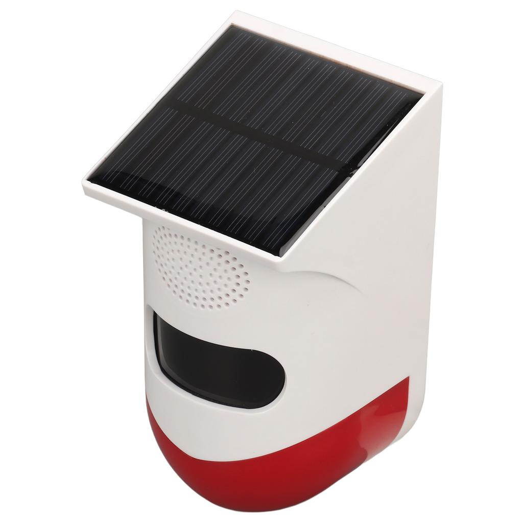 Solar Strobe Light Alarm Waterproof Waterproof Anti Theft Outdoor Motion Sensor Siren Alarm for