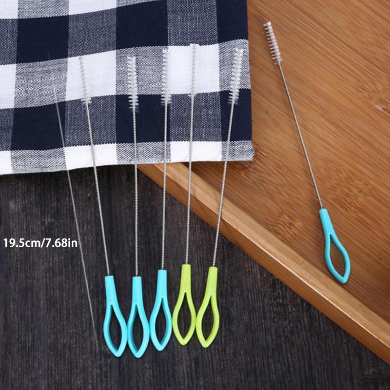 

5Pcs Straw Cleaner Brush 7.7inch,Pipe Cleaners,Straw Brush For Sippy Cup,Water Bottle And Tubes, Drinking Straw Cleaning Brush