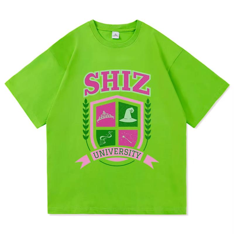 Shiz University Tričko Móda Dámské Estetické Film Zlá Tričko Unisex Vysoce Kvalitní Ležérní Elphaba Glinda Bavlněná Trička