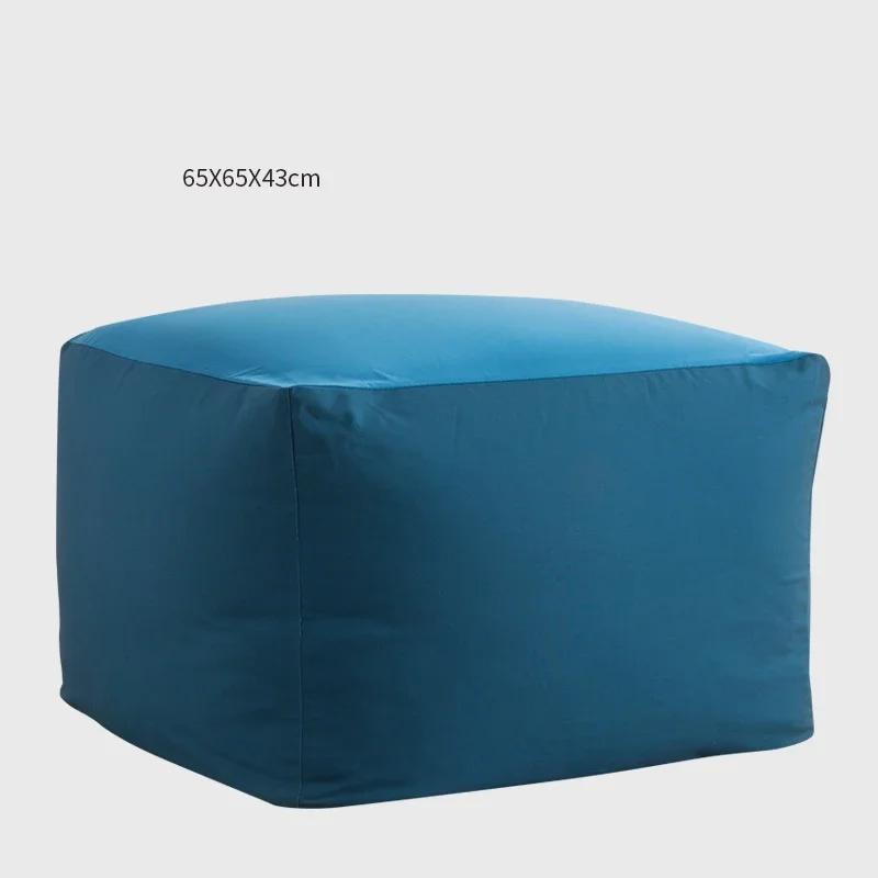 Japanese Style Soft Lazy Sofa Cozy Single Chair Unfilled Lounge Bean Bag Sofa Cover Home Pouf Couch Tatami Living Room Furniture