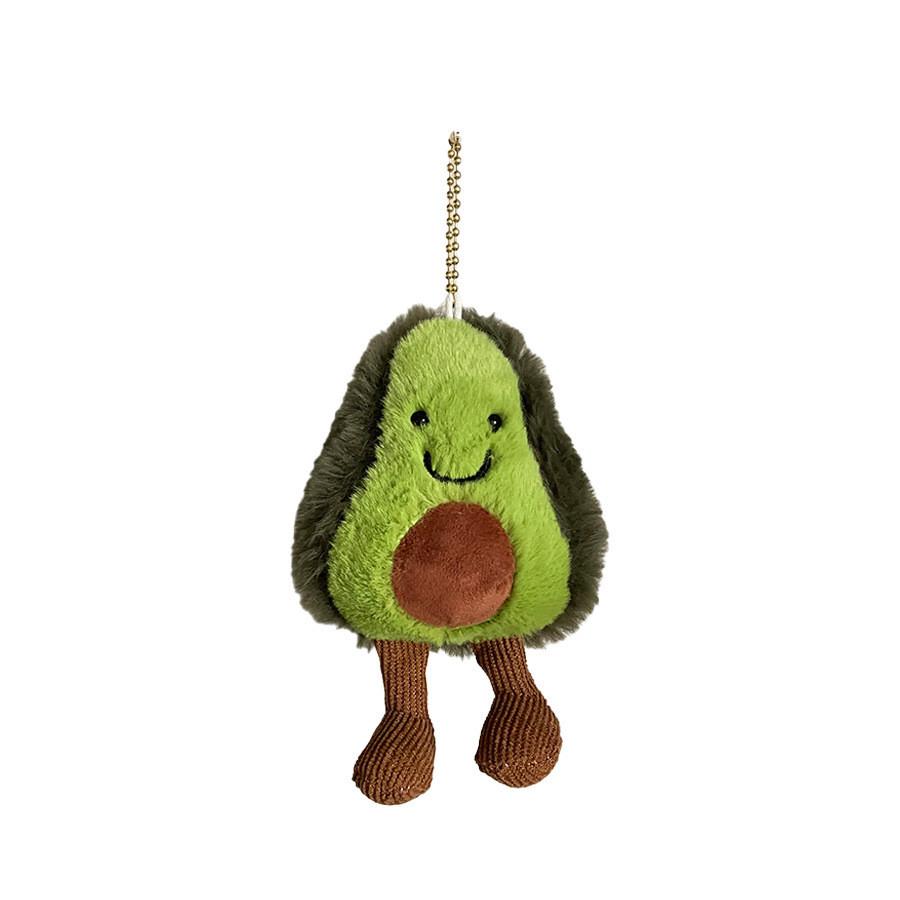 Schattige Avocado Pluche Sleutelhanger Zachte Fruitpop Accessoire Voor Tas En Cadeaus