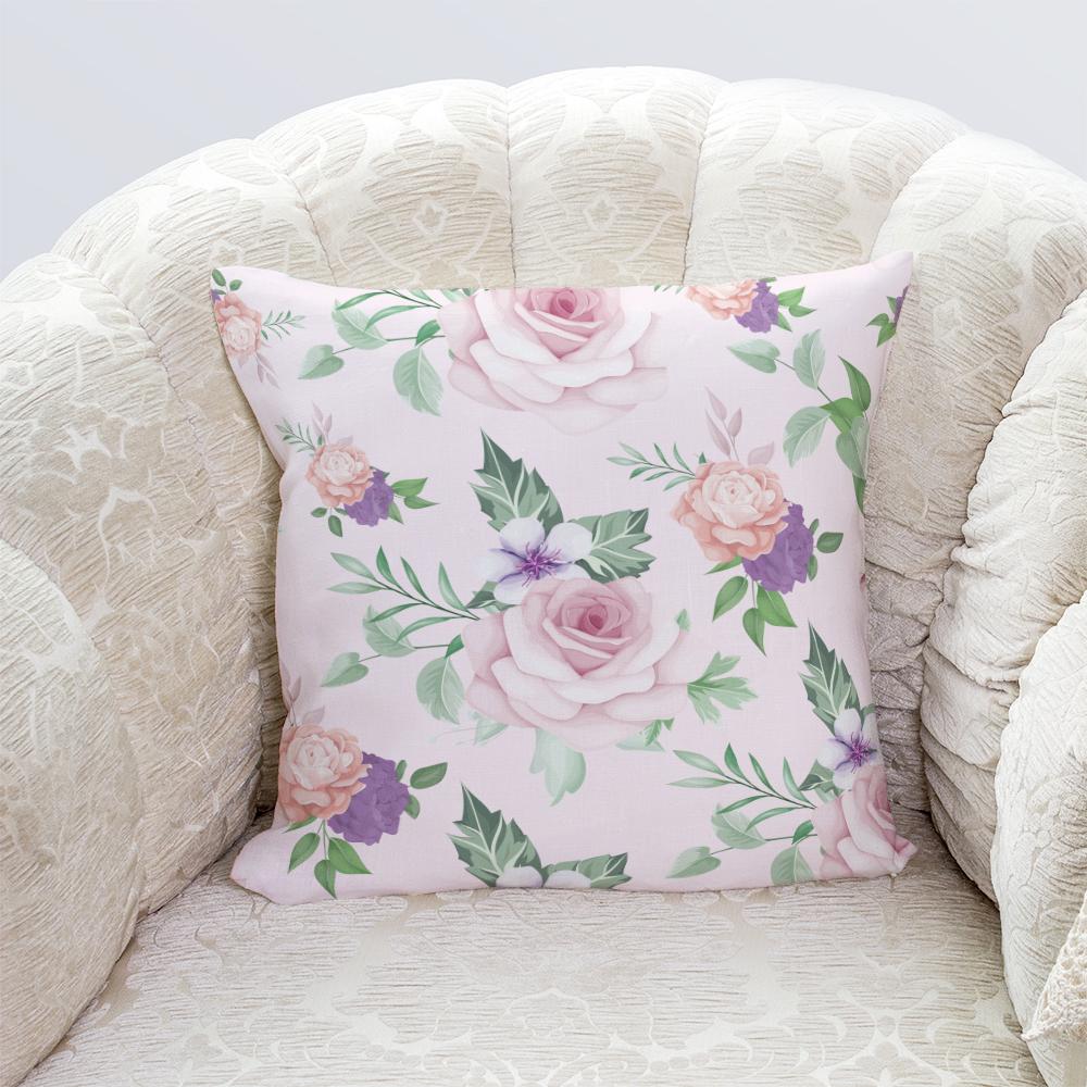 Fashion Harajuku Rose Decorative Pillowcase Printed Sofa Chair Bedside Body
