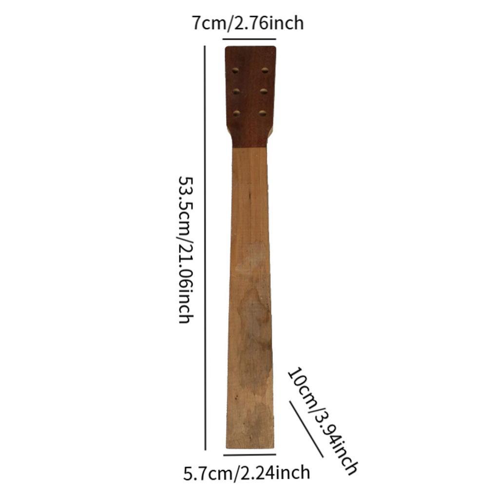 41 Inch Folk Guitar Neck Mahogany Wood Acoustic Guitar Luthier DIY Parts for Guitar Repair Tool and Accessories