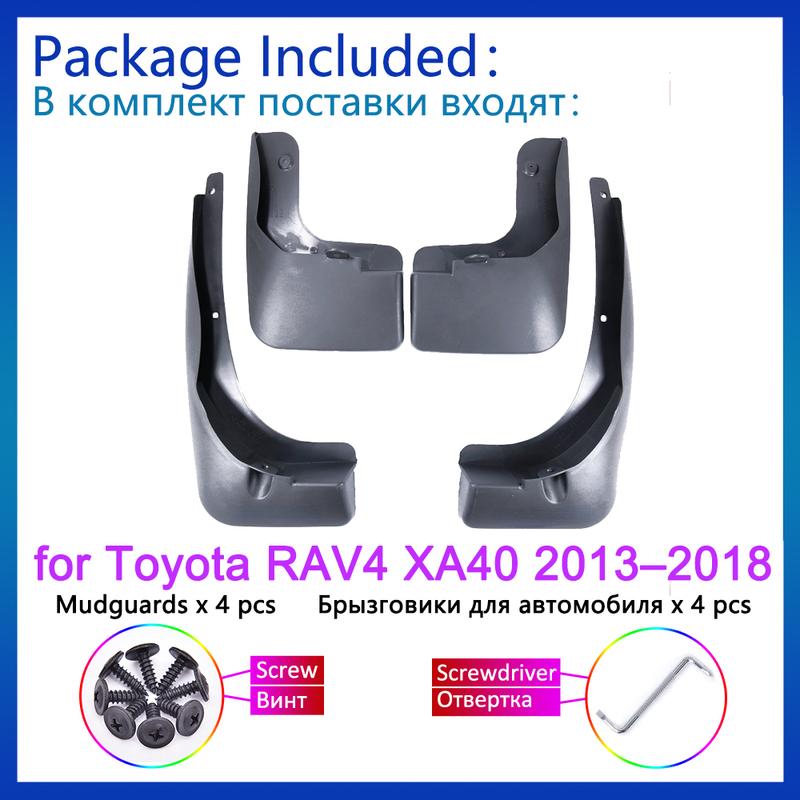 4X Für Toyota RAV4 RAV 4 XA40 2013 2014 2015 2016 2017 2018 Schmutzfänger Schmutzabweiser Spritzschutz Kotflügelverbreiterung Rad Auto Zubehör