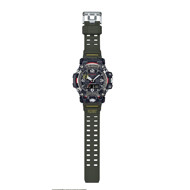 G-Shock Land Series Fashion Trend Street Big Mud King II Carbon Fiber Core Solar Quartz Movement Resin Strap Men watches Green GWG-2000-1A3PR