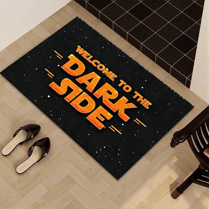 

Welcome to the Dark Side Doormat - Non-Slip, & Machine Washable Polyester Mat for High Traffic Areas, IndoorOutdoor Decor 40cm x 60cm