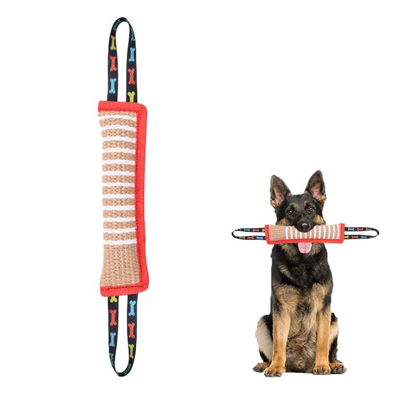 Burlap Dog Bite Stick - Training, Chewing, and Fetching Toy