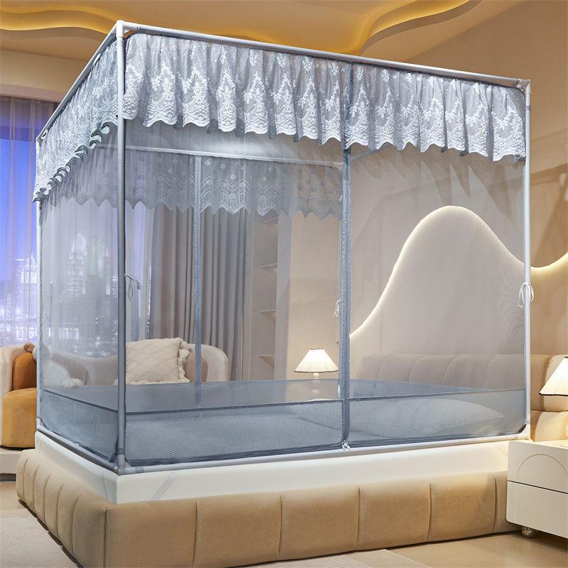 Home Children s Anti-Fall Mosquito Net - A-Class Lace Embroidery, Three-Opening, Full Coverage, 1.8m Mongolian Yurt Style. 120X200 Bed [Anti-fall Mosquito Net]