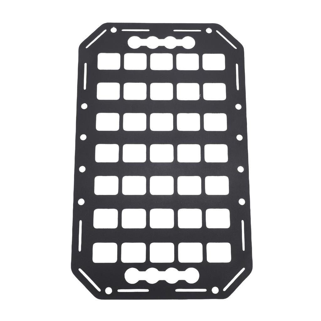 Truck Bed Molle Panel Rack 15x9.25x0.08in Aluminum Use with L Track Tool Cargo Storage Molle Panel for Cars SUVs Pickup