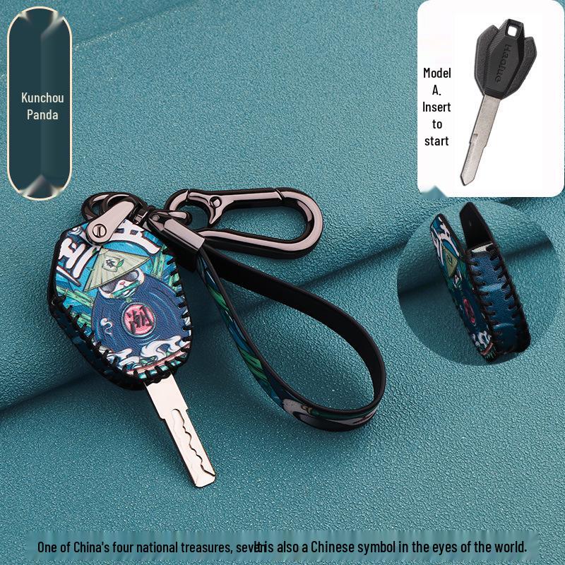 Haojue USR125/AFR/XCR/DR300/TR300 Motorcycle Key Cover - Tiger Shark Design