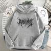 Hip Hop Men's Hoodies Winter Gothic Long Sleeve Hooded Sweatshirt Harajuku Streetwear Oversized Women Hoodies Y2K Clothes