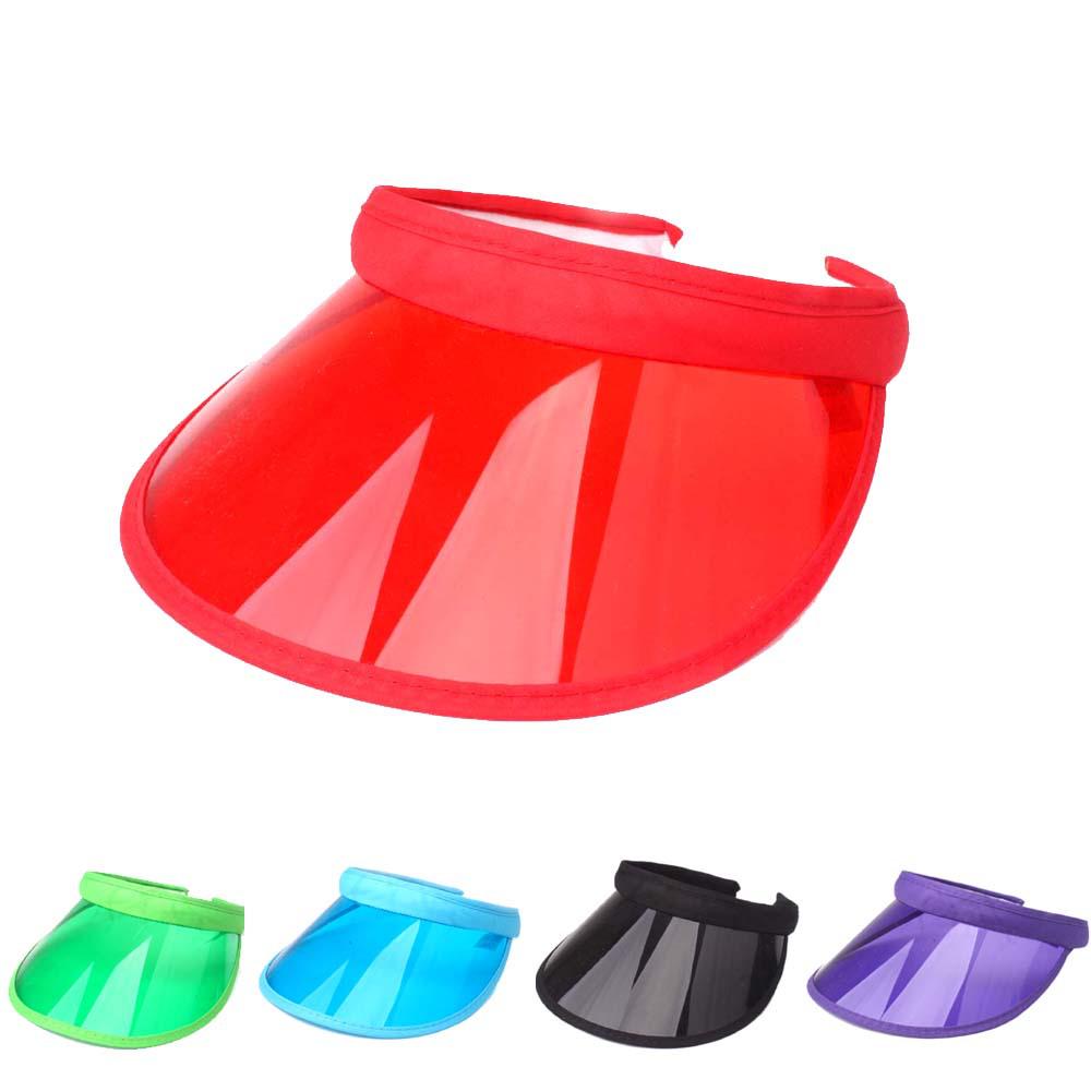 Korean-Style Unisex PVC Sunshade Topless Hat for Spring, Summer, and Autumn