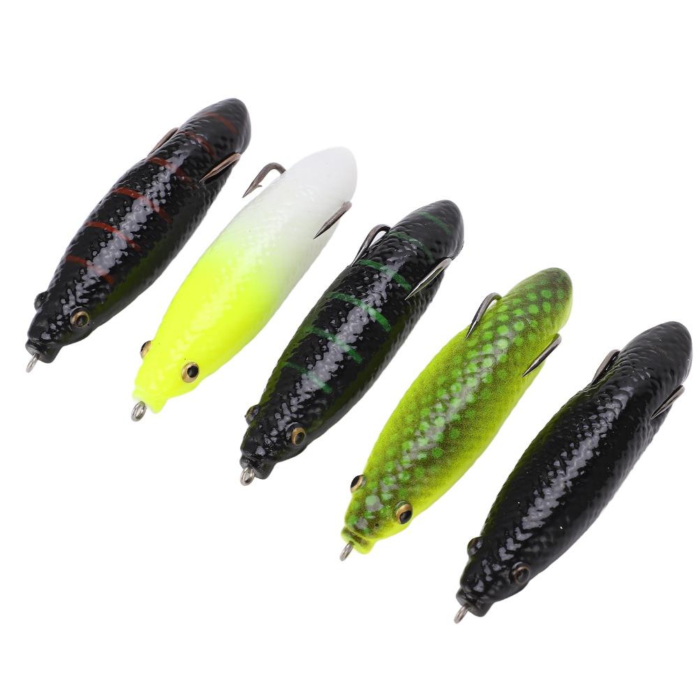 5PCS 8.5cm Length Frogs Lure Rubber Fishing Bait Durable Artificial Lure Outdoor Fishing