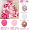 Kit cu ghirlande cu baloane roz Macaron, decorațiuni pentru petrecerea de naștere, pentru copii, pentru baby shower, lanț de baloane din latex, balon pentru petrecerea de nuntă